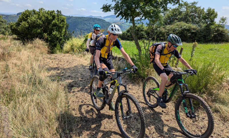 Randonnée VTT près du Puy-en-Velay en Haute-Loire